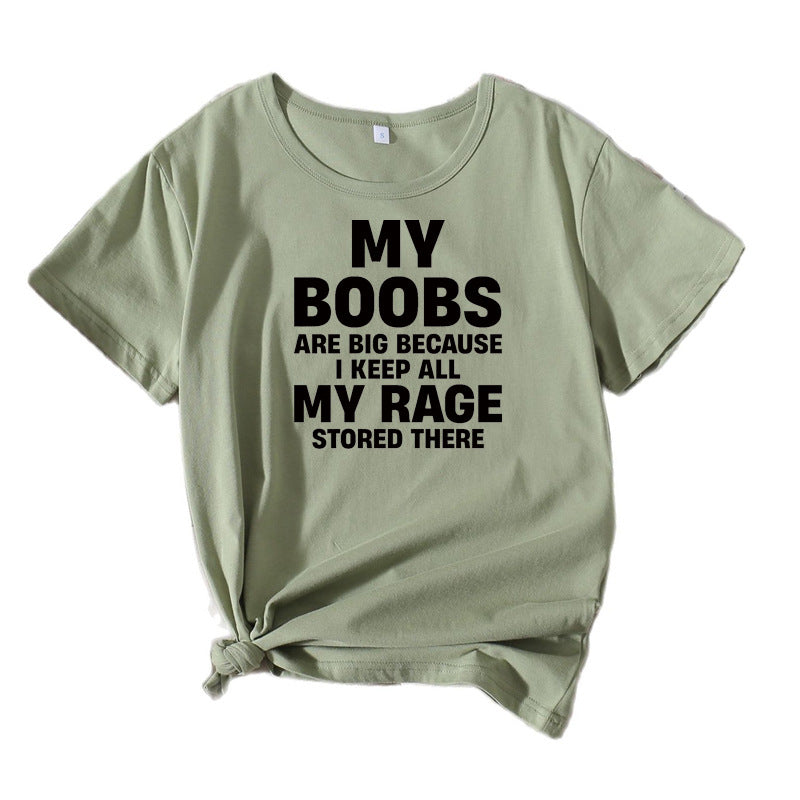 Damen Auffälliges Statement Grafik T-Shirt Chic und Stil