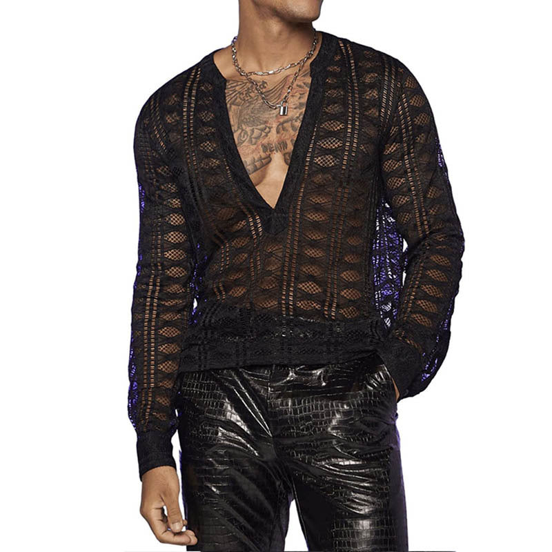 Blouse longue à manches transparentes pour femmes en matériau léger Chic und Stil