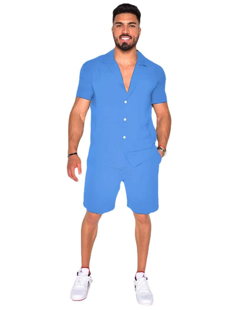 Chemise à manches courtes pour hommes Set Chic und Stil