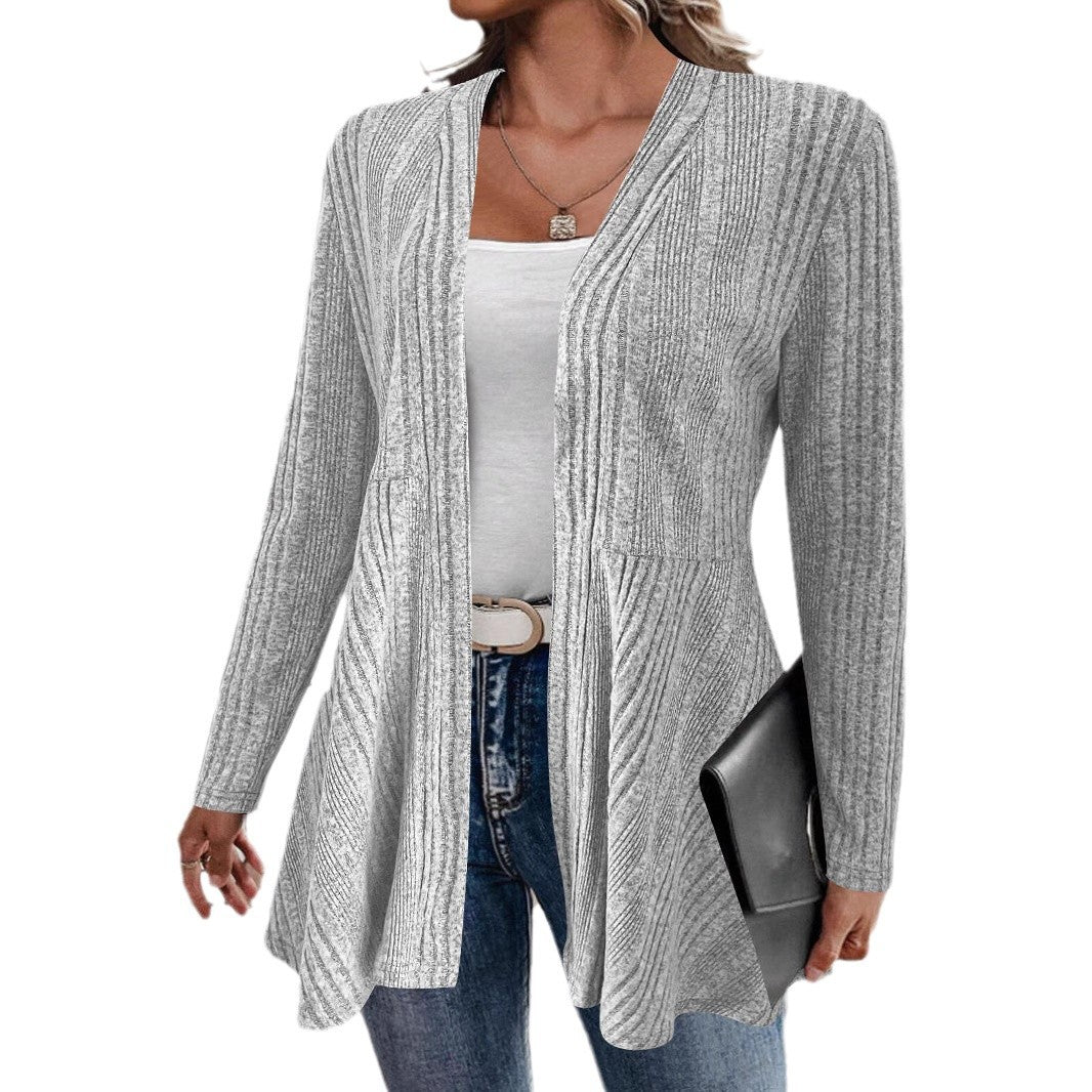 Dame cardigan avec coupe décontractée et décolleté en V flatteur Chic und Stil