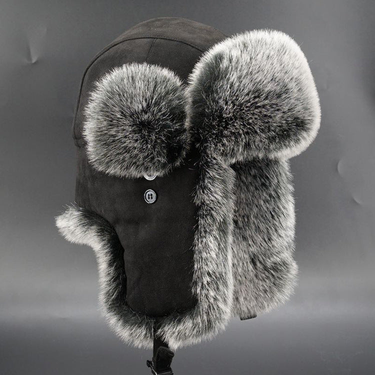 Chapeau femme en fausse fourrure chaude avec protection des oreilles Chic und Stil