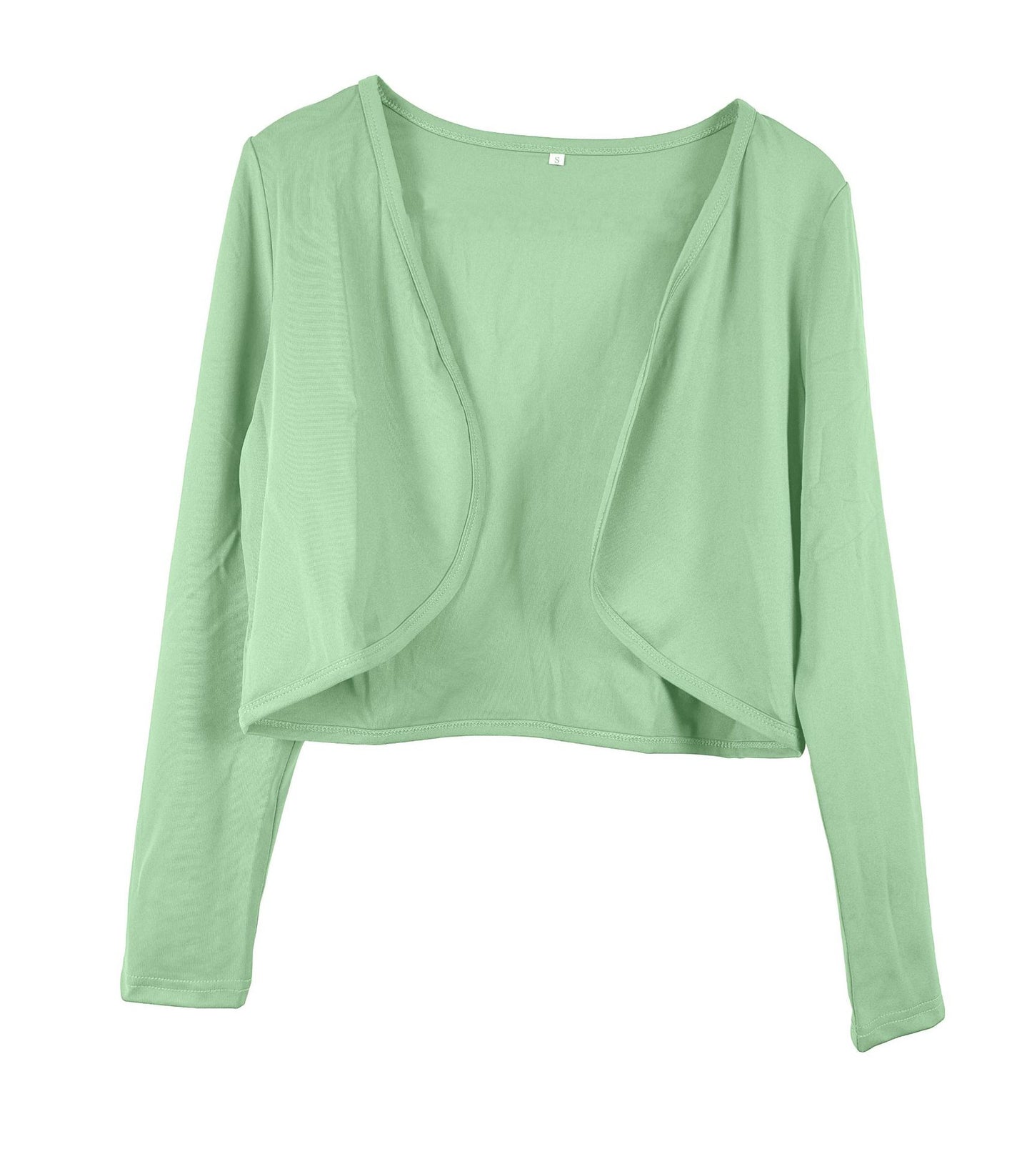 Cardigan court pour femme avec coupe ouverte et manches longues Chic und Stil