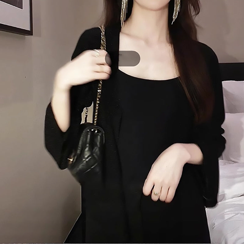 Cardigan Femme Pailleté Ouvert Chic und Stil