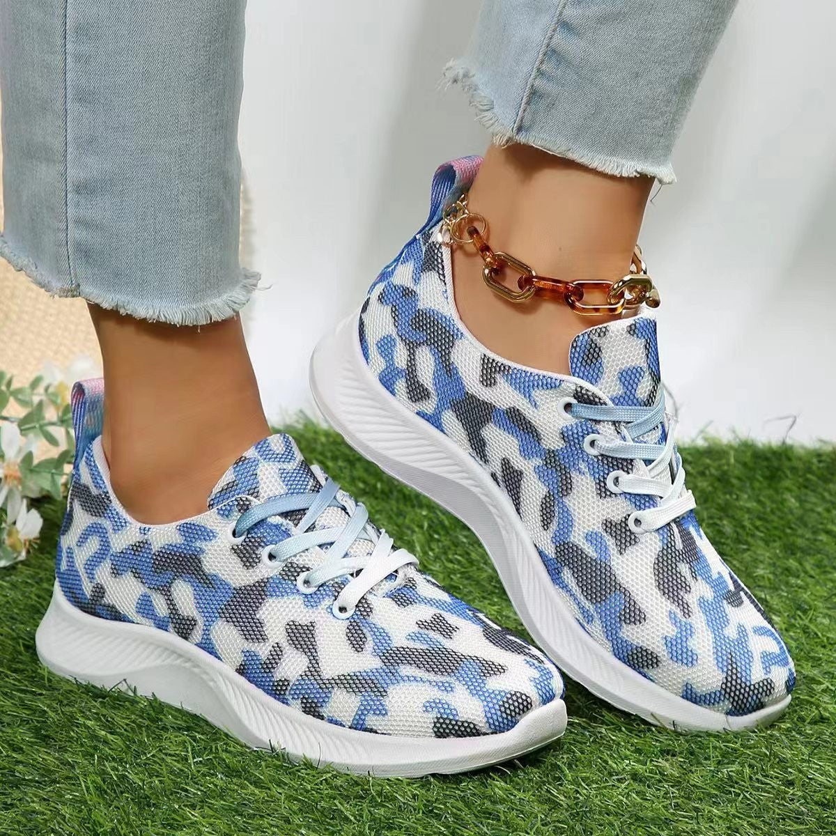 Dames baskets à la mode avec un grand confort de port Chic und Stil