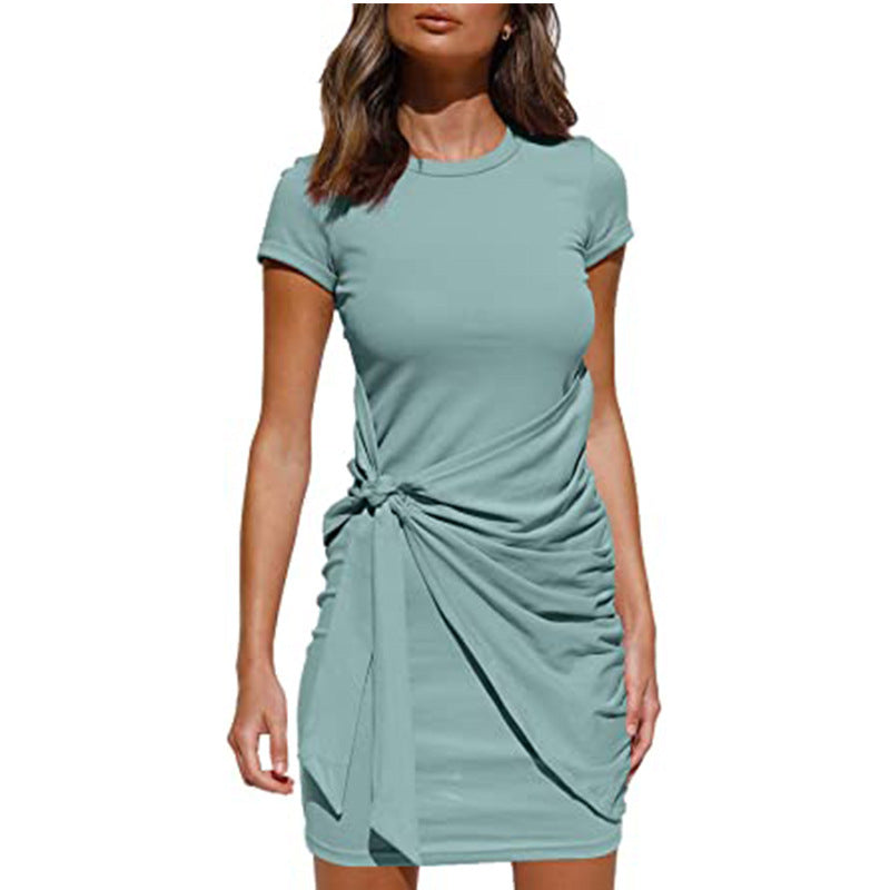 Robe mini à volants pour femmes avec lien latéral Chic und Stil