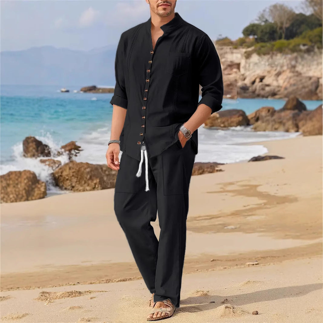 Hommes Ensemble de vêtements de plage décontracté Chic und Stil