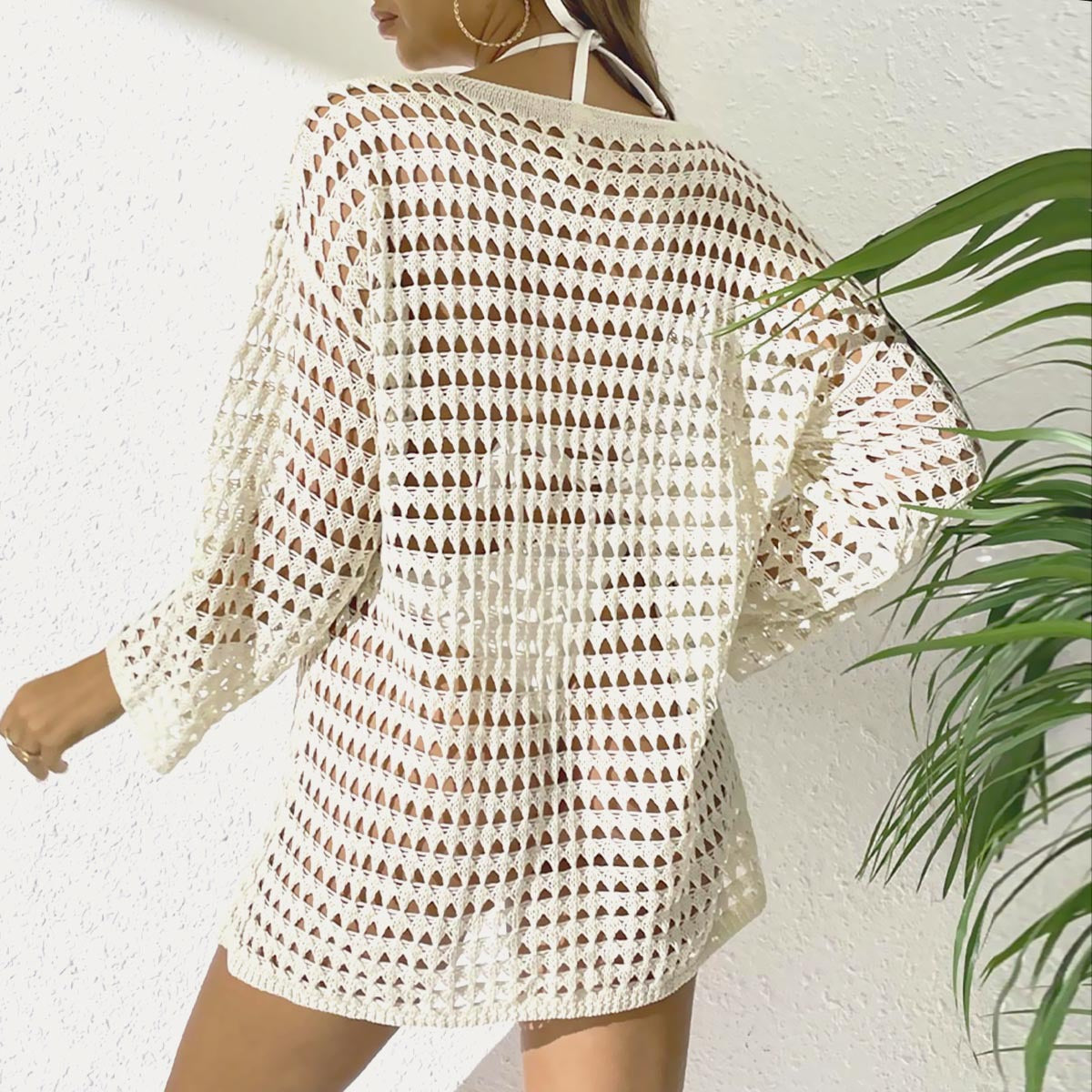 Tunique de plage en crochet pour femmes Chic und Stil 1750920298
