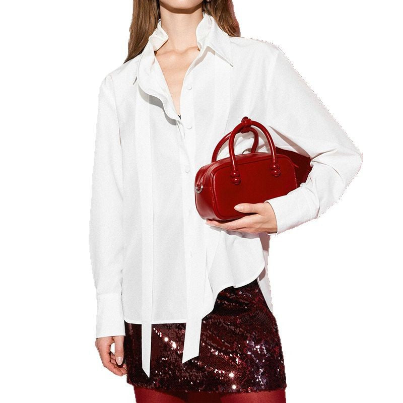 Chemise élégante à volants pour femmes Chic und Stil
