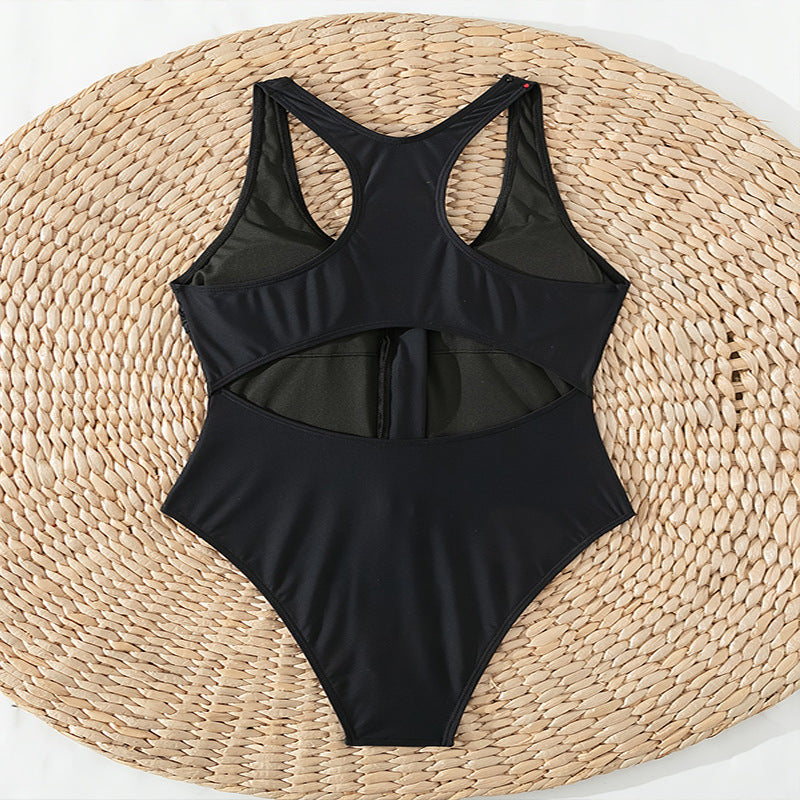 Maillot de bain femme à zip, dos nu, Chic und Stil
