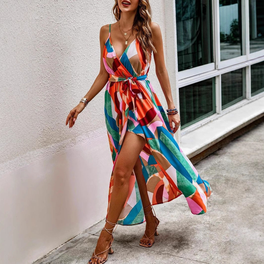 Robe maxi colorée pour femmes Chic und Stil