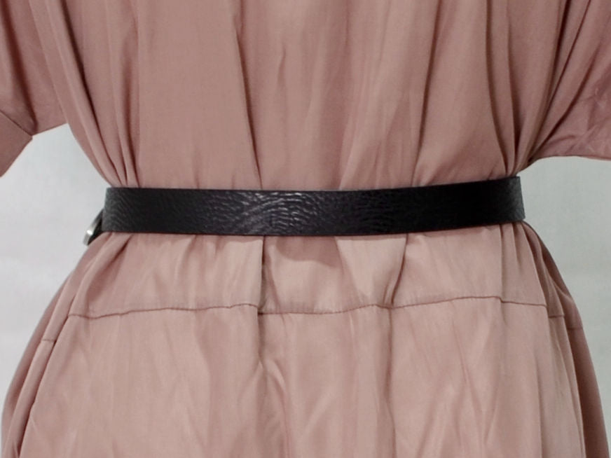 Ceinture à double boucle et design texturé pour femme Chic und Stil