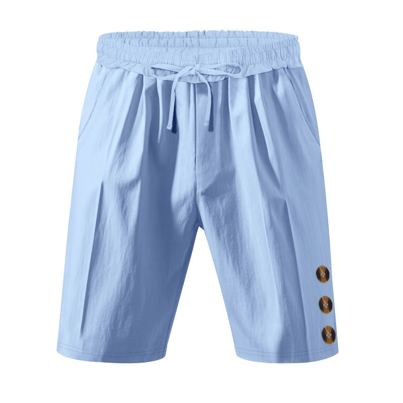 Shorts de loisirs pour hommes avec ceinture élastique et poches latérales pratiques Chic und Stil