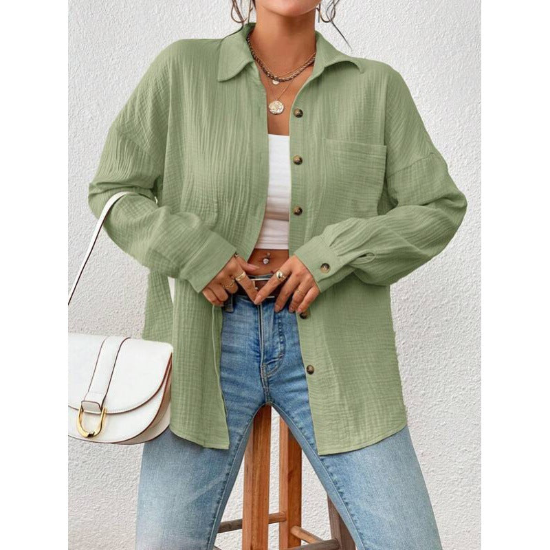 Chemise overshirt décontractée pour femmes avec détails de boutons Chic und Stil
