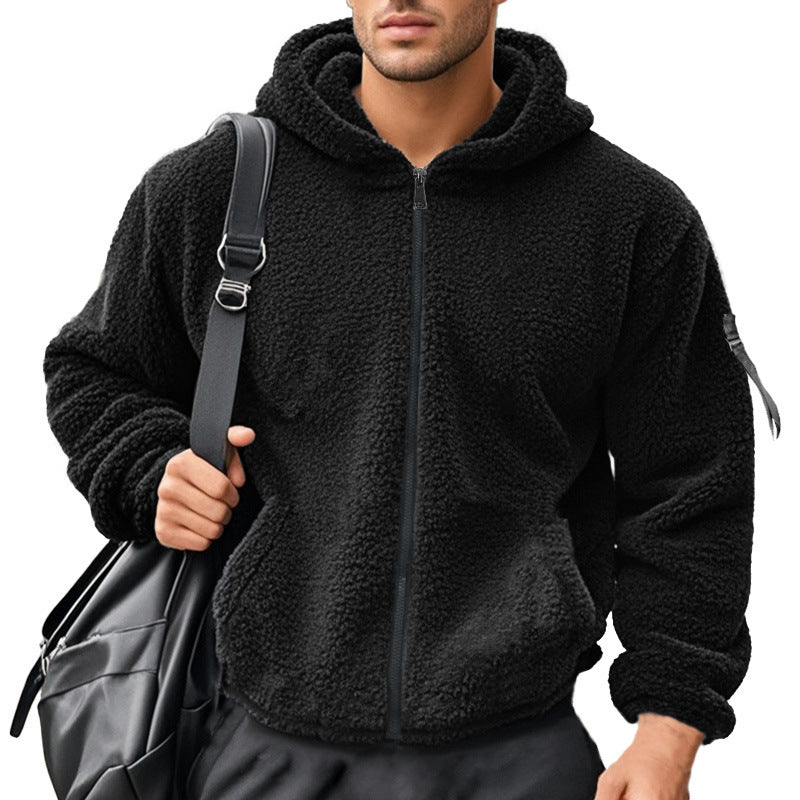 Veste en polaire douillette pour hommes avec capuche Chic und Stil