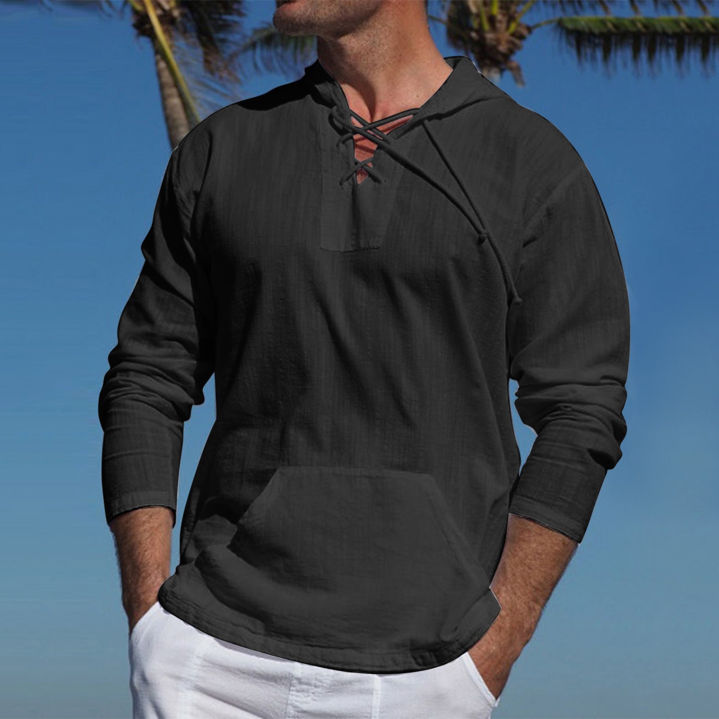 Pull à capuche décontracté pour femmes à manches longues avec poche kangourou et capuche Chic und Stil