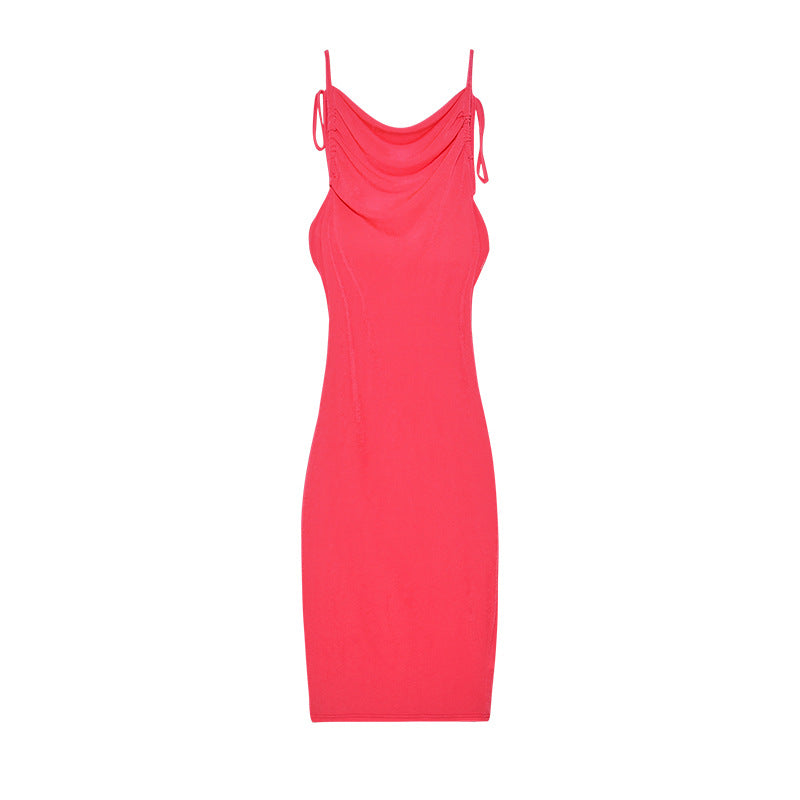 Robe moulante à volants pour femmes avec bretelles réglables Chic und Stil
