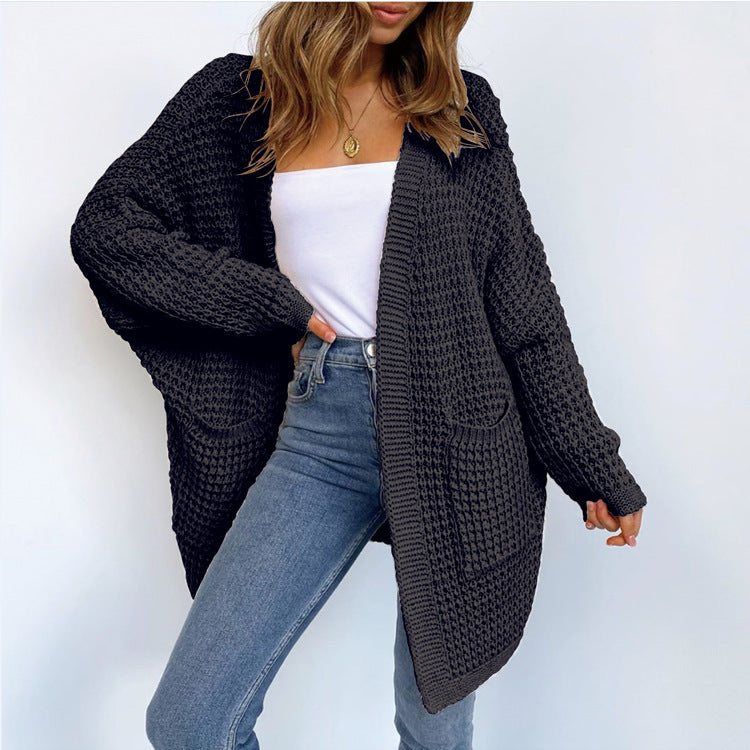Veste en maille épaisse pour femmes avec coupe décontractée et poches pratiques Chic und Stil