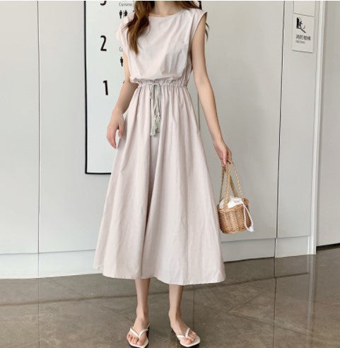 Robe maxi de loisir pour femmes avec taille à cordon Chic und Stil
