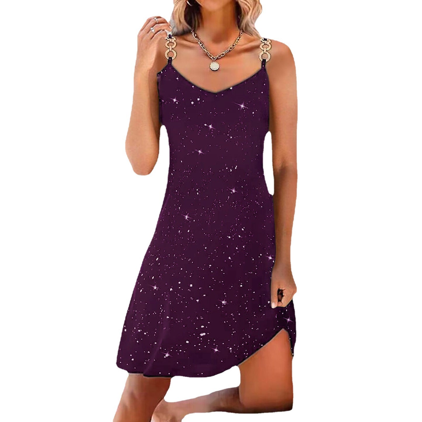 Robe nuisette brillante pour femmes Chic und Stil