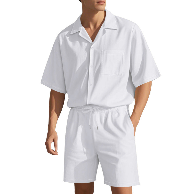 Costume court confortable pour hommes avec ceinture élastique et poches pratiques Chic und Stil