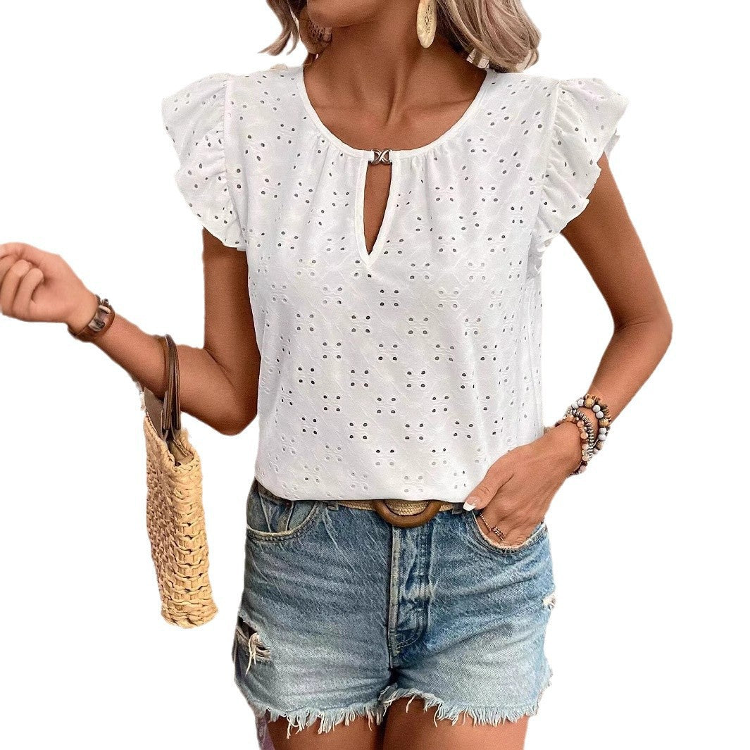 Chemisier pour femmes avec détails œillet Chic und Stil