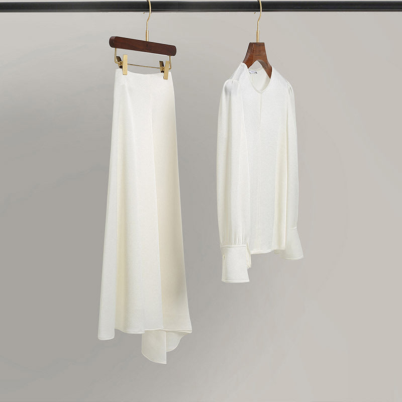 Robe midi élégante pour femme avec jupe fluide Chic und Stil