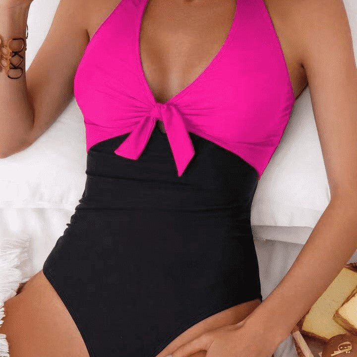Maillot de bain une pièce Femme avec détail de noeud raffiné Chic und Stil