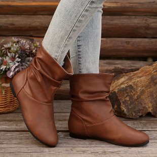 Bottines pour femmes à la mode avec un design élégant en volants et un matériau supérieur doux Chic und Stil
