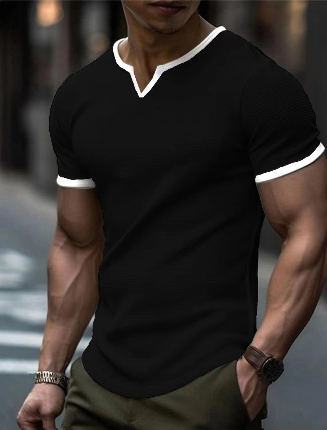 T-shirt de sport pour hommes Chic und Stil