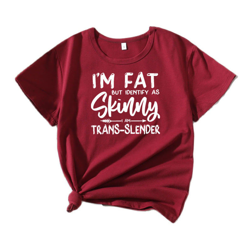 T-shirt graphique humoristique de loisirs pour femmes Chic und Stil 1751262371