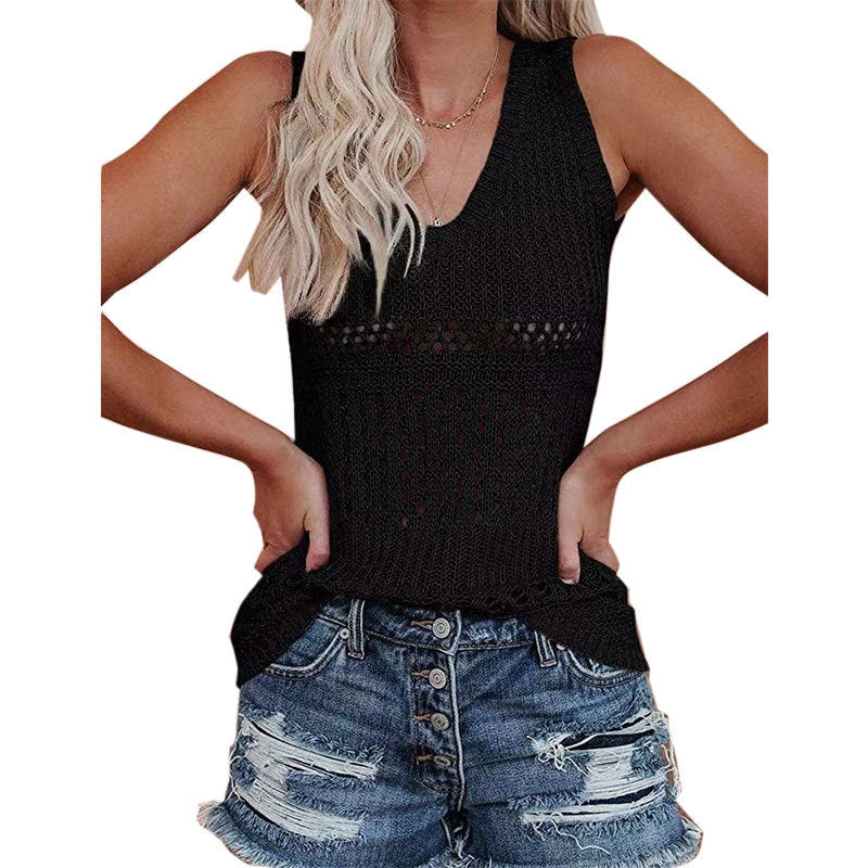 Haut en tricot pour femmes avec un motif losange polyvalent Chic und Stil