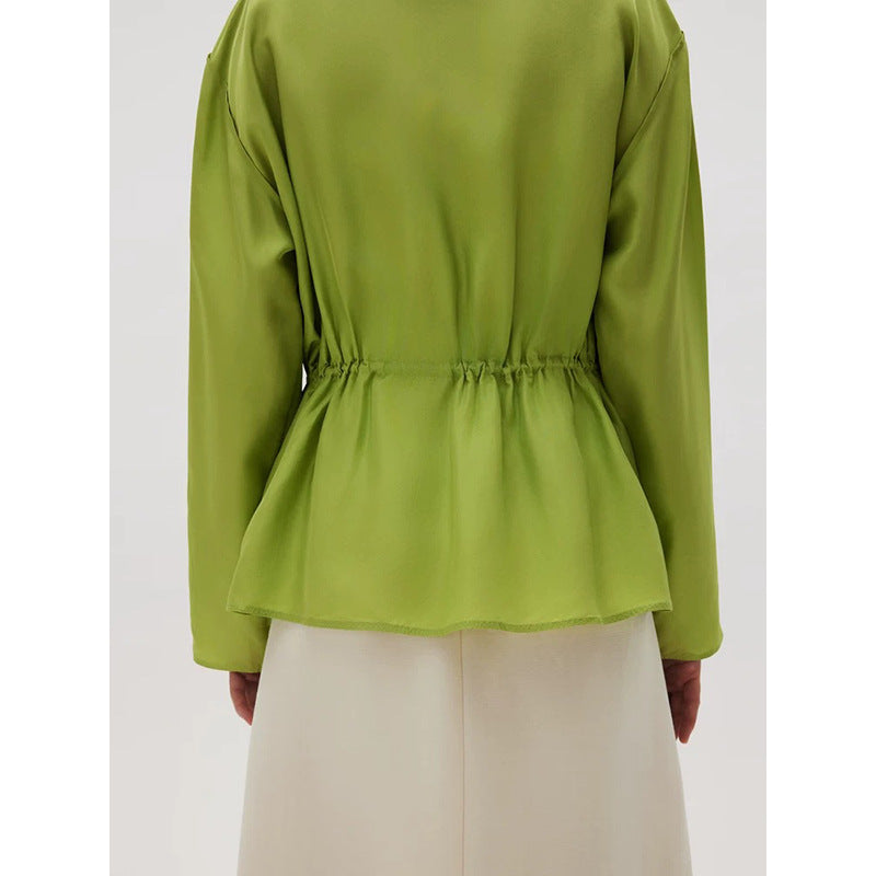 Veste cropped en satin élégante pour femme Chic und Stil