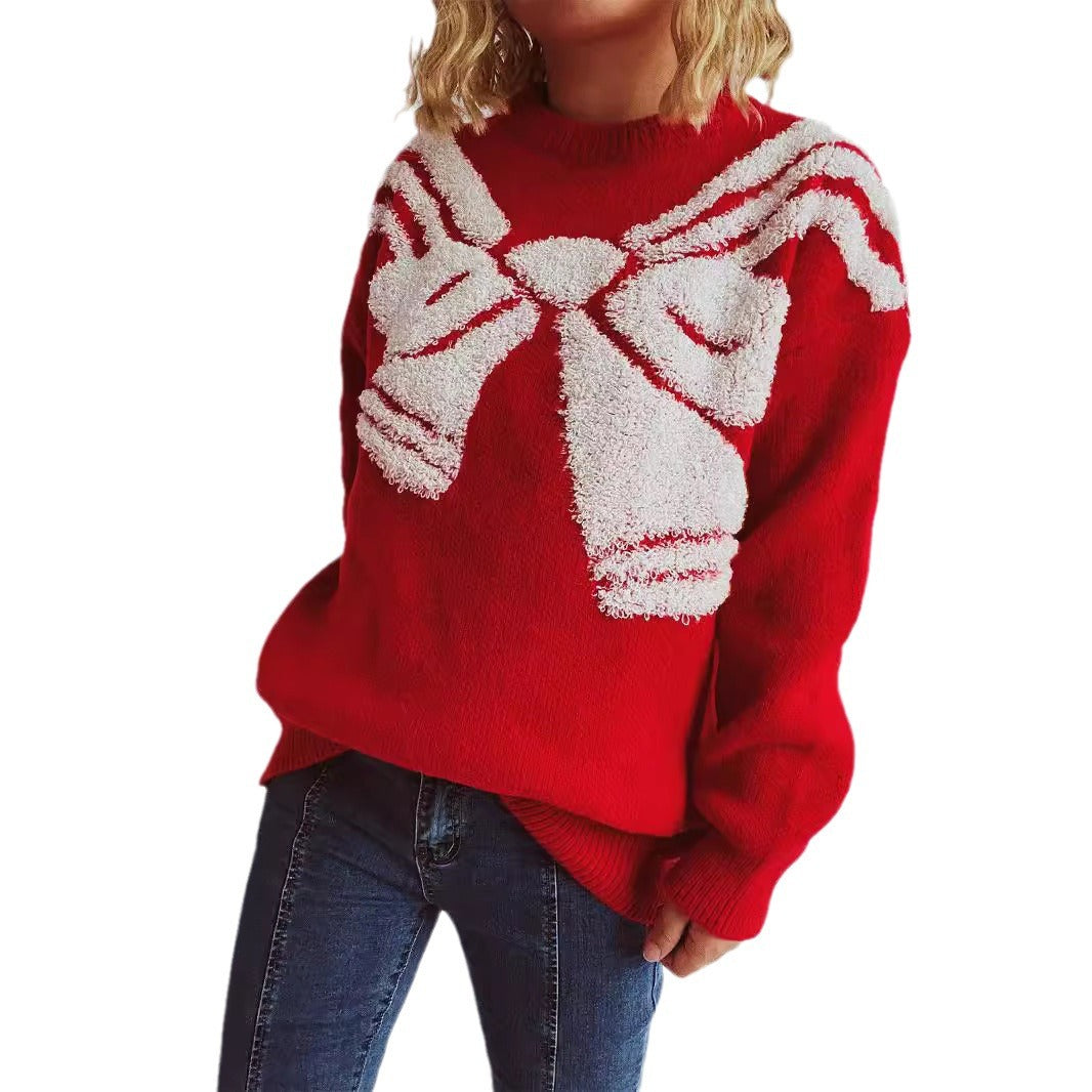 Pull en tricot pour femmes avec un design festif et un matériau doux Chic und Stil