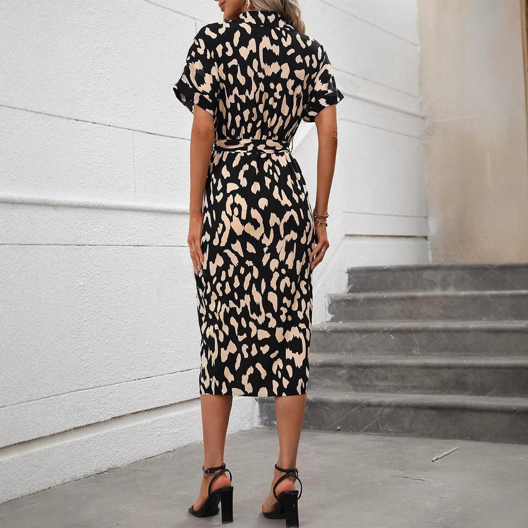 Robe portefeuille femme à détails d'élégante fente Chic und Stil