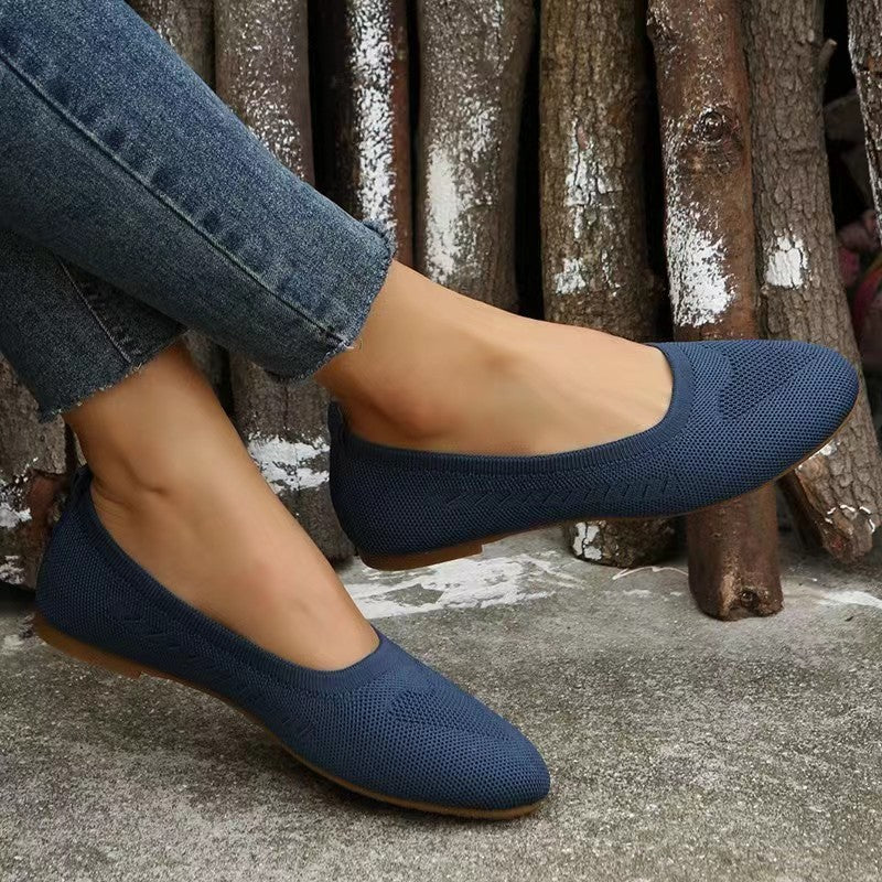 Ballet flats for women with breathable upper material Chic and Style
