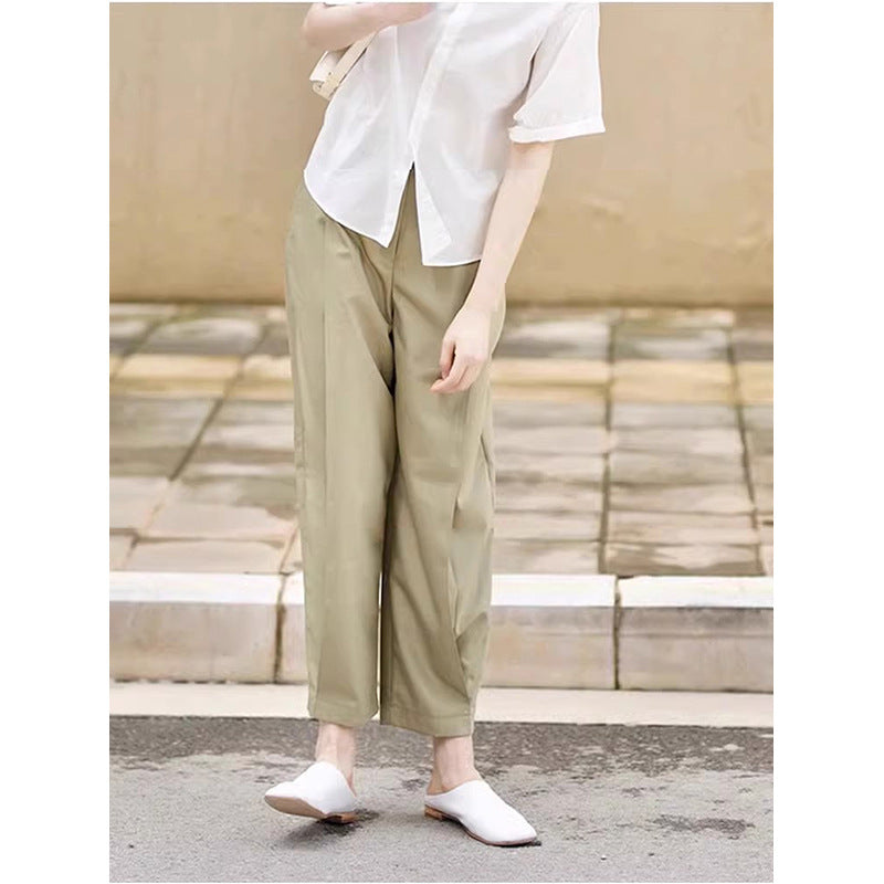 Pantalons amples taille haute pour femmes Chic und Stil