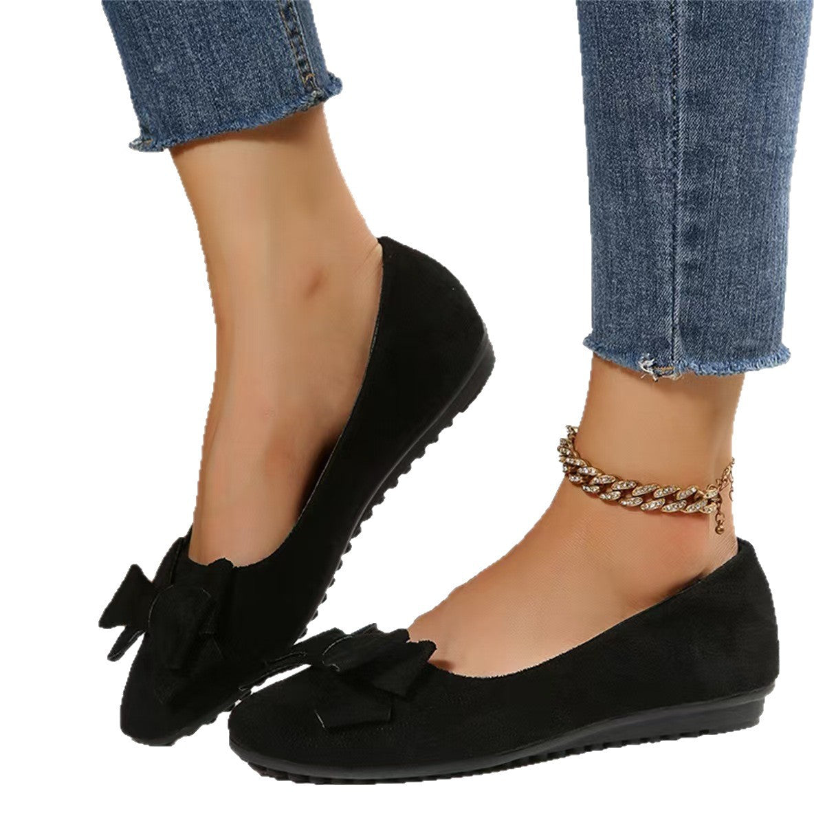 Ballerines élégantes femmes avec détail de nœud Chic und Stil