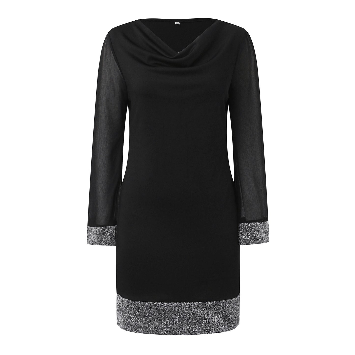 Robe mini à manches scintillantes Chic und Stil