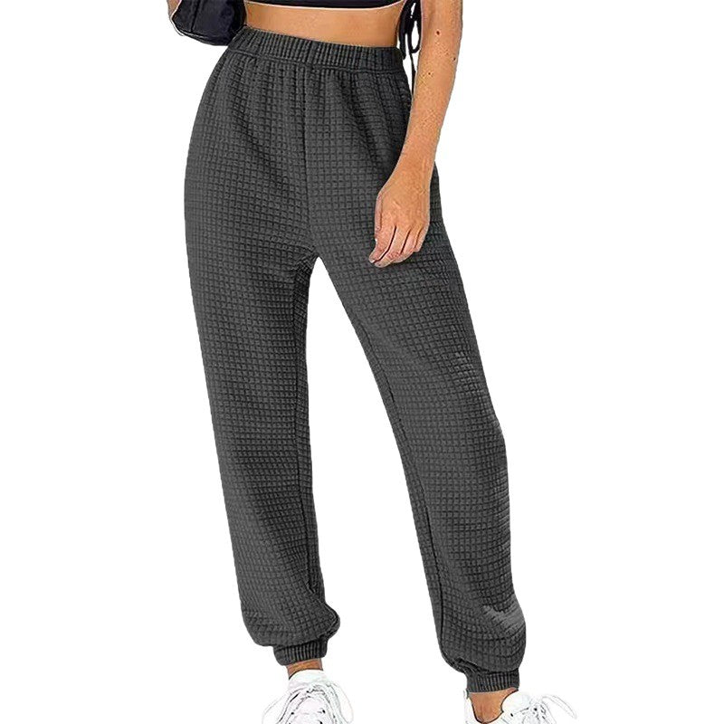 Pantalon de loisirs à structure gaufrée Chic und Stil pour femmes