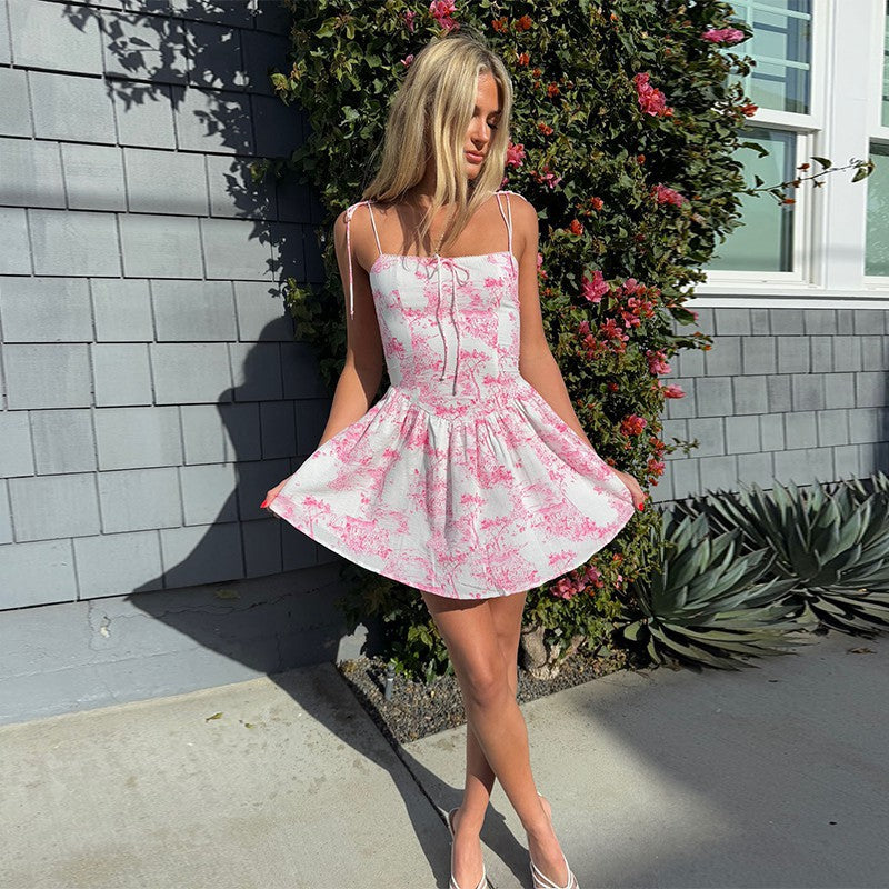 Robe Fit and Flare Chic und Stil à motif floral pour femmes