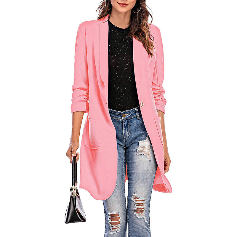 Blazer longline ajusté pour femmes Chic und Stil