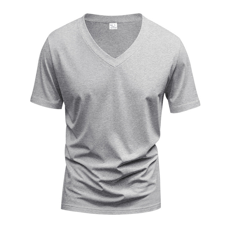 T-shirt pour hommes col en V en matériau fonctionnel respirant Chic und Stil