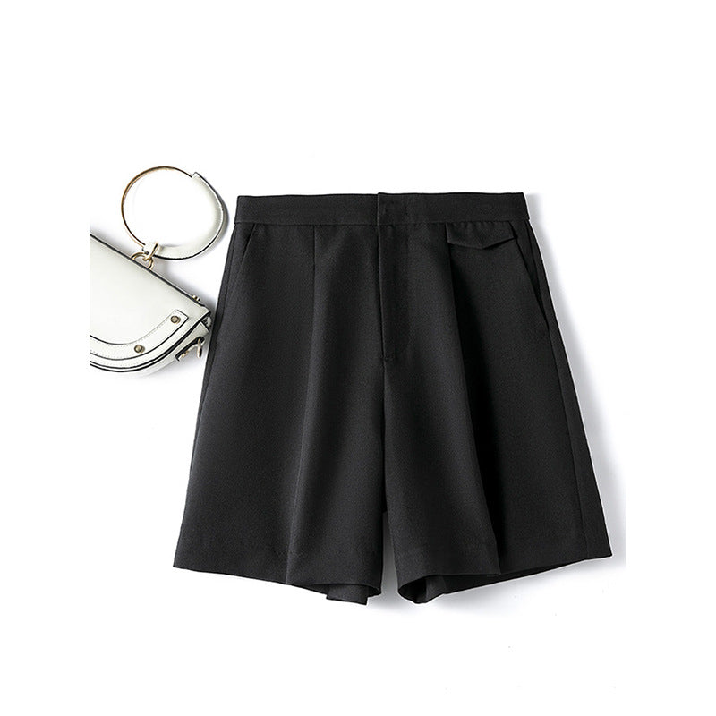 Shorts de robe taille haute ajustés pour femmes Chic und Stil