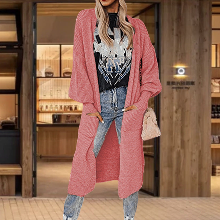 Cardigan en tricot pour dames avec des manches amples et des poches insertées pratiques Chic und Stil