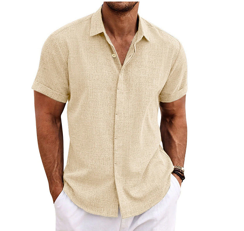 Chemise à manches courtes pour hommes en coton léger avec un confort de port agréable Chic und Stil
