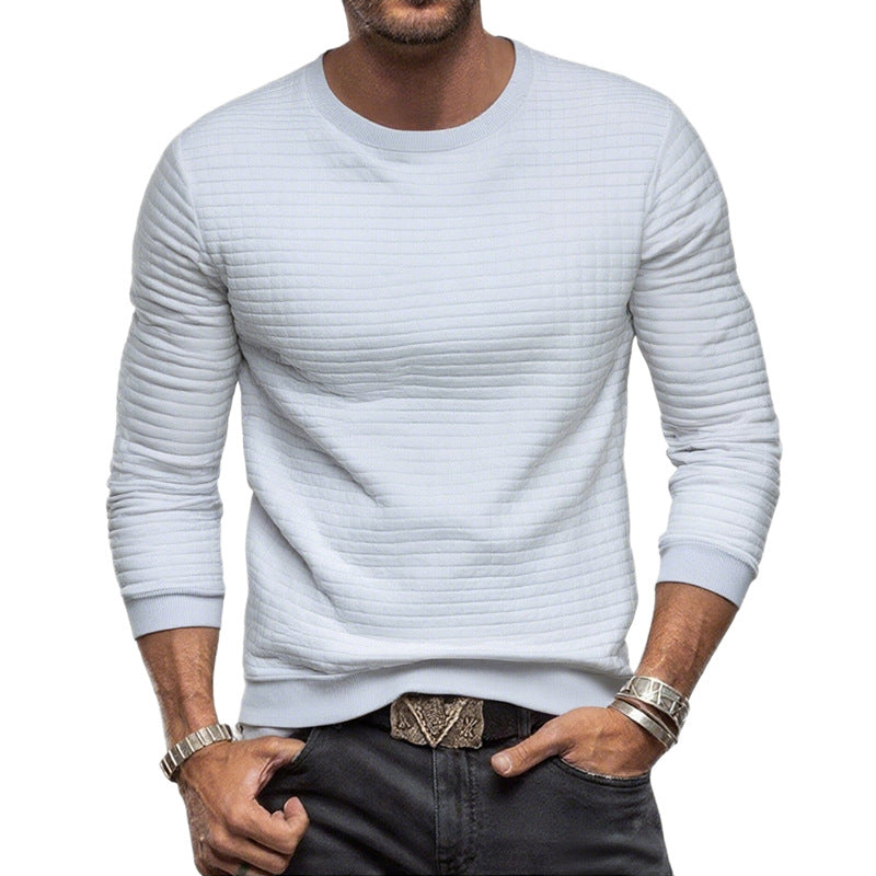Sweat-shirt pour hommes avec matériau de surface texturé Chic und Stil