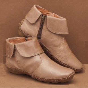 Bottes Chelsea élégantes pour femmes en cuir de haute qualité avec fermeture éclair latérale Chic und Stil