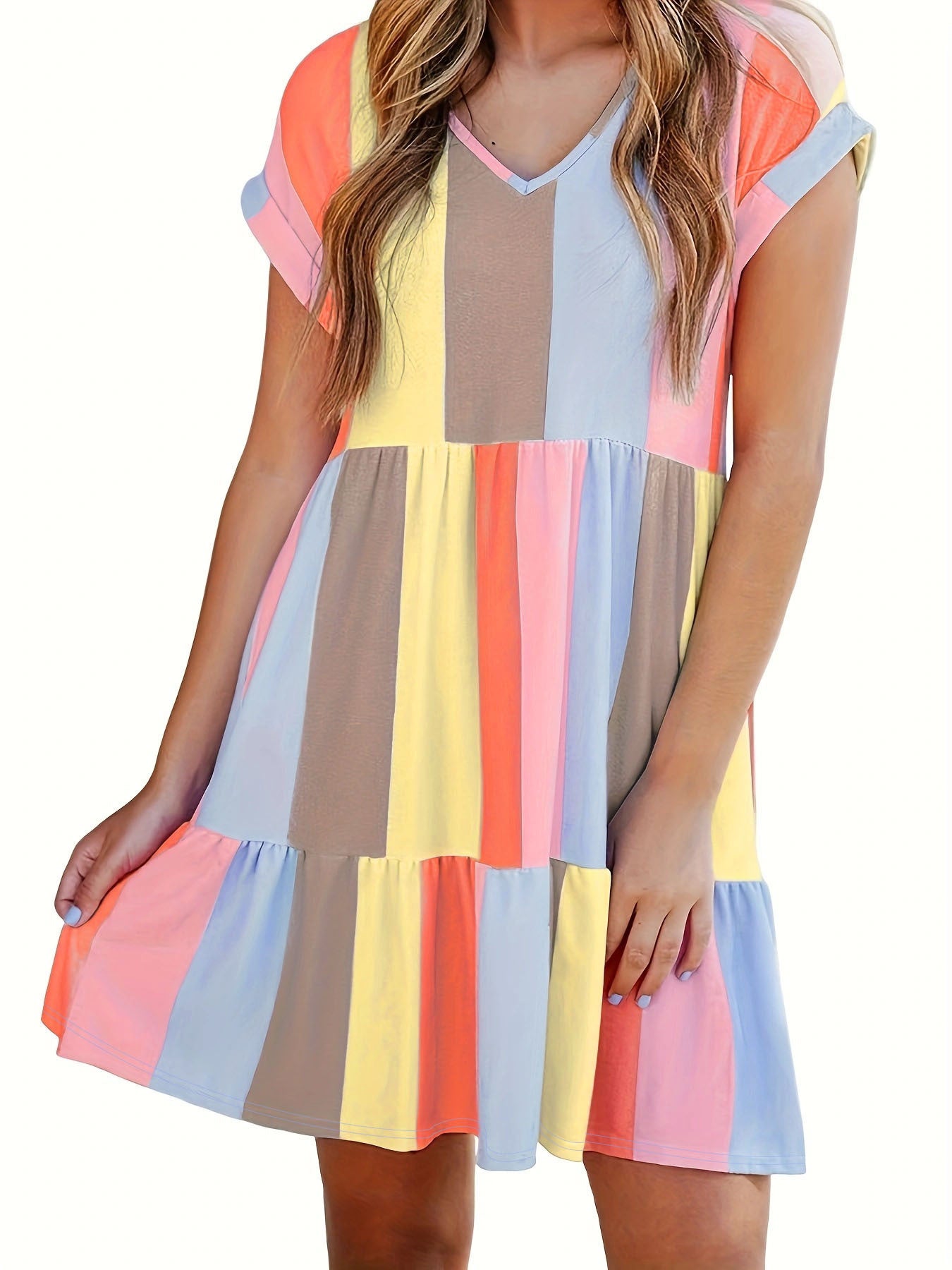 Robe évasée à volants pour dames Chic und Stil
