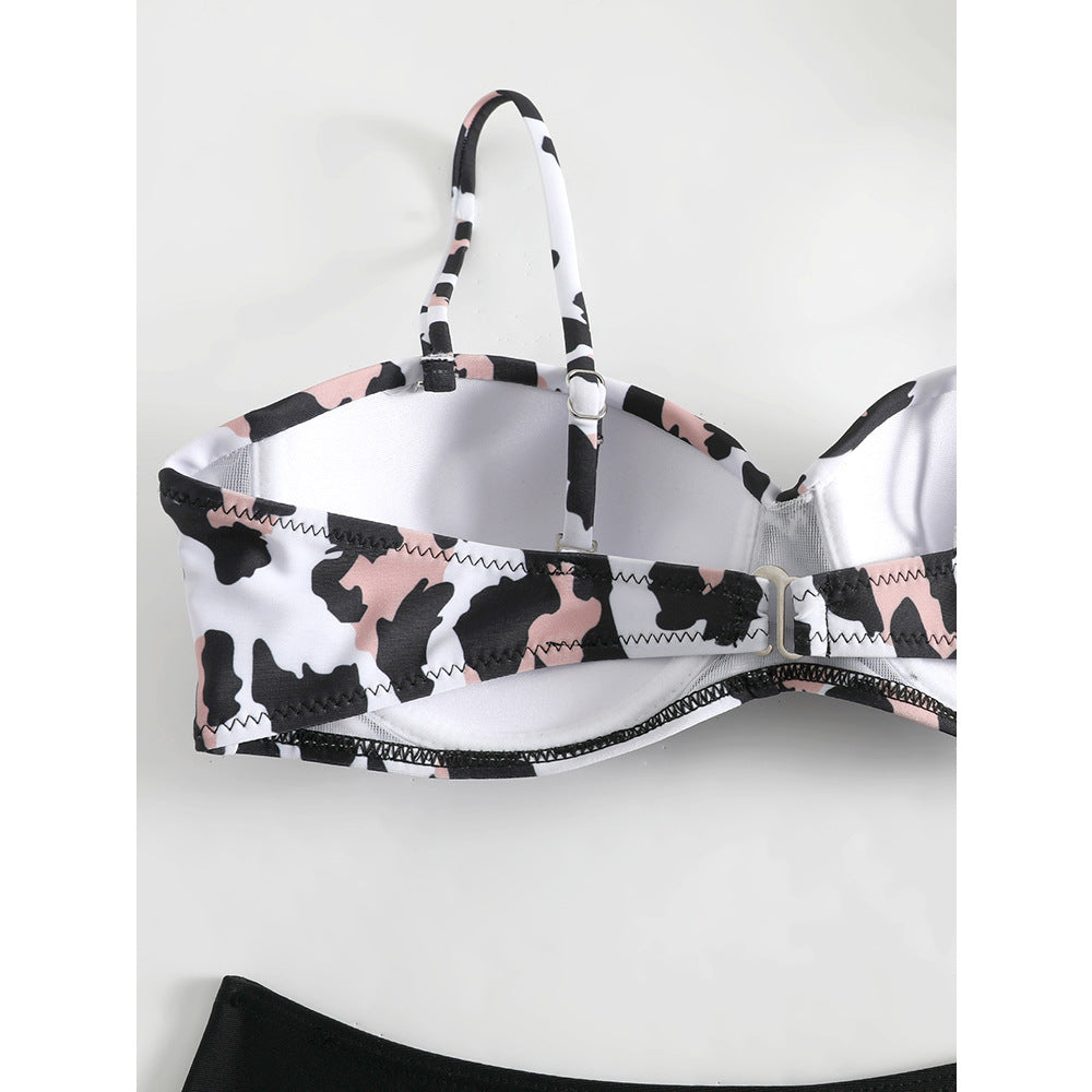 Bikini haut pour femme avec coupe intéressante et bas taille haute Chic und Stil