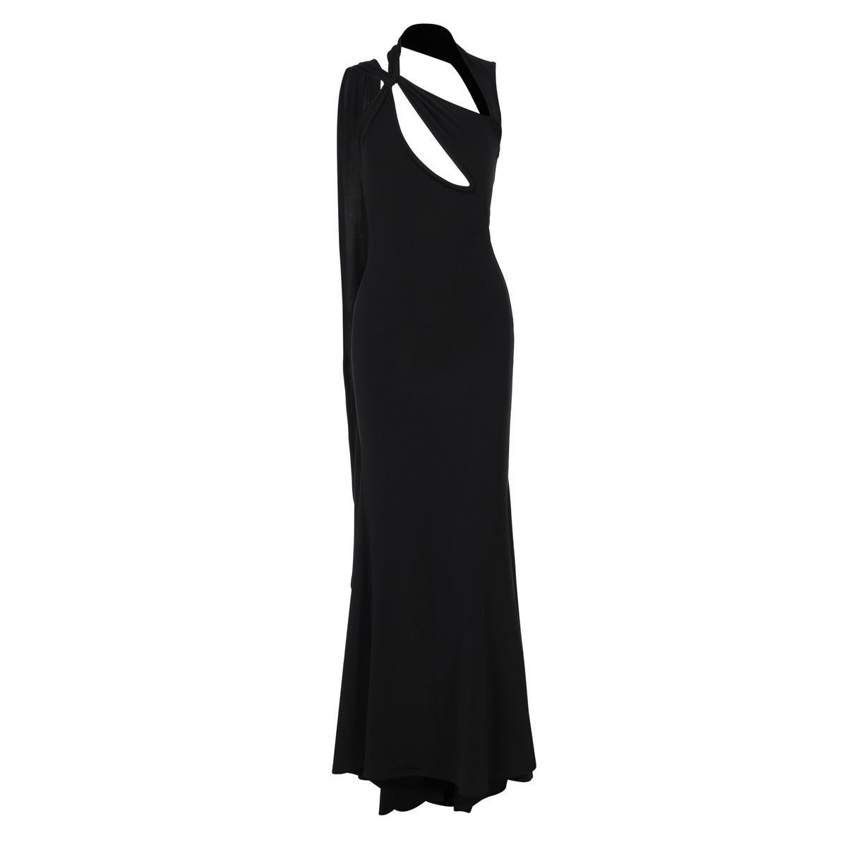 Robe maxi femme avec coupe asymétrique et décolleté raffiné Chic und Stil